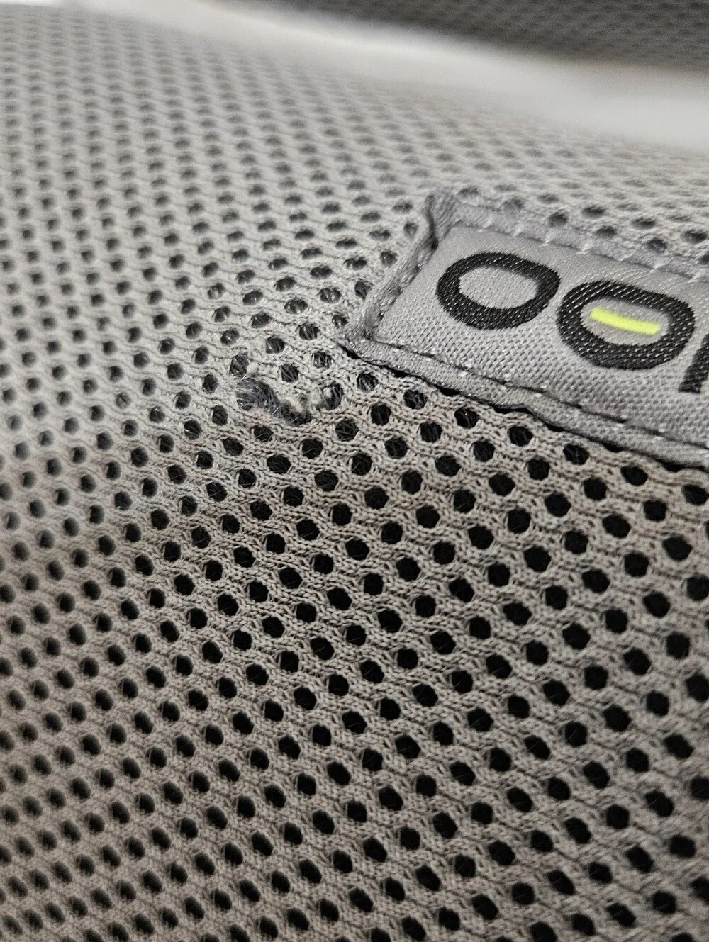 OOFOS OOcoozie Sport Mens Size 14 Mules Gray White Slip On Shoes Mesh Comfort